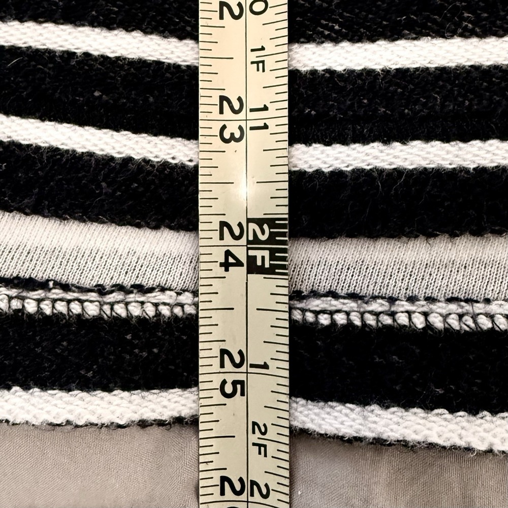 Lauren Jeans Co Navy White Striped 100% Cotton Hoodie Fisherman Preppy Sz Large - Picture 8 of 8